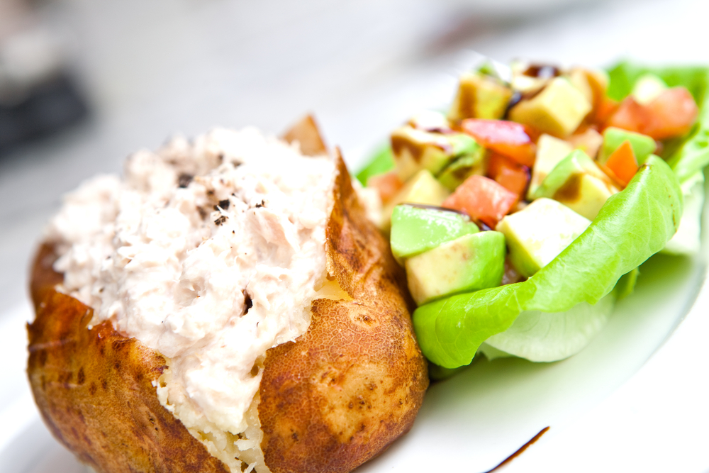 Barchette di patate ripiene di tonno