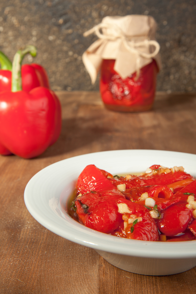 Conserva di peperoni in agrodolce