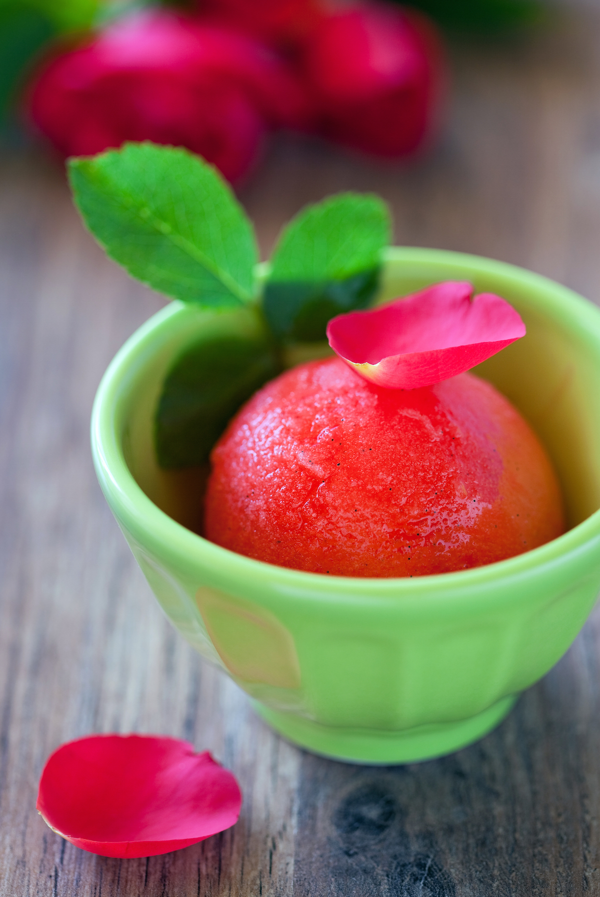 Sorbetto all'anguria e menta