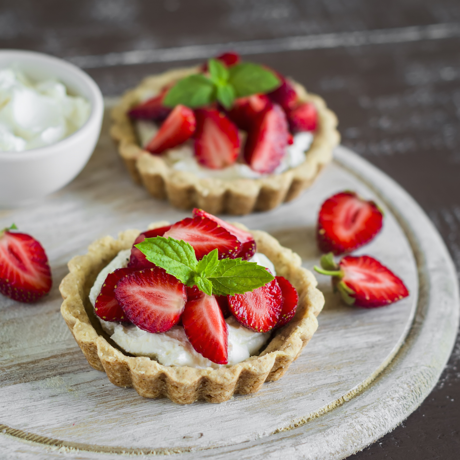 Crostata di Fragole con crema Chantilly
