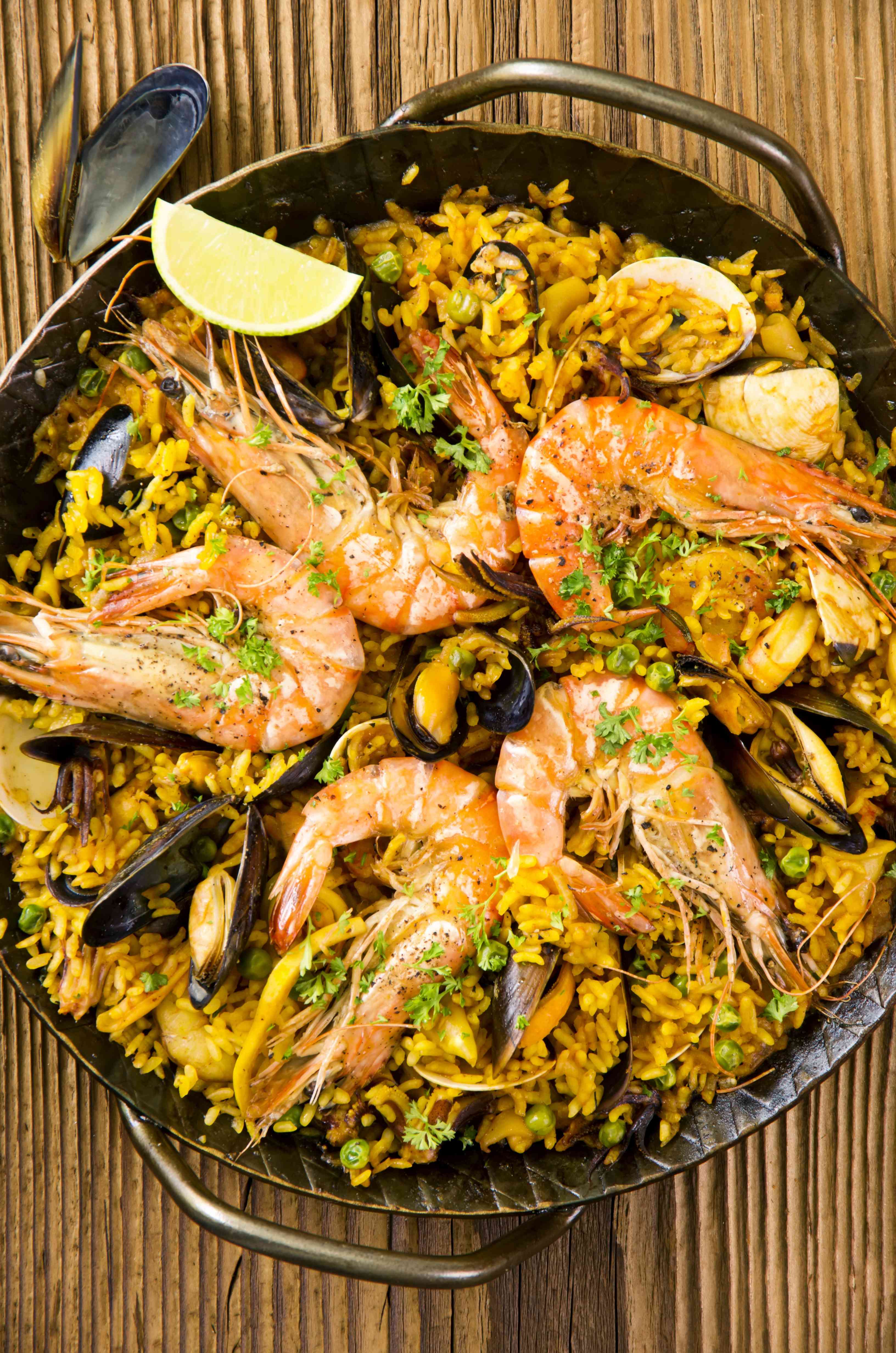 Paella de marisco: ricetta originale