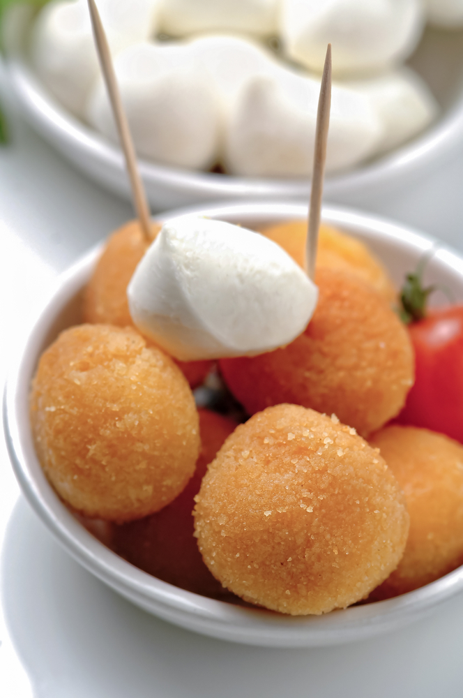 Cubotti di mozzarella fritta