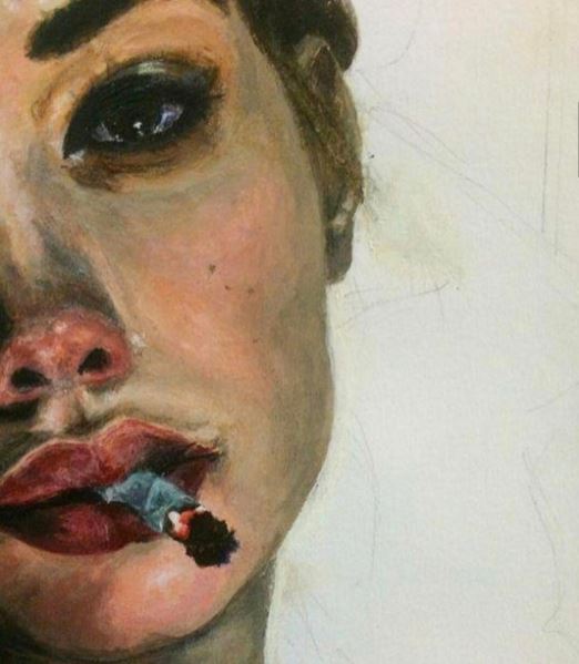 La foto VIP della settimana: Belen Rodriguez in versione pittura a olio cita Meryl Streep