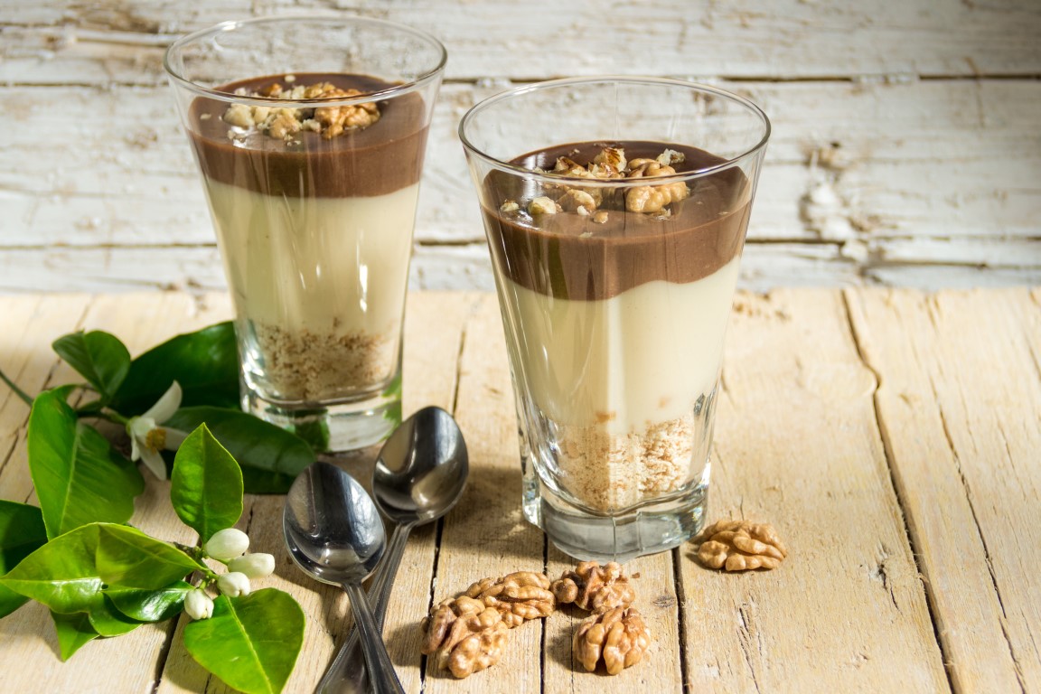 Budino cioccolato e crema, la ricetta facile