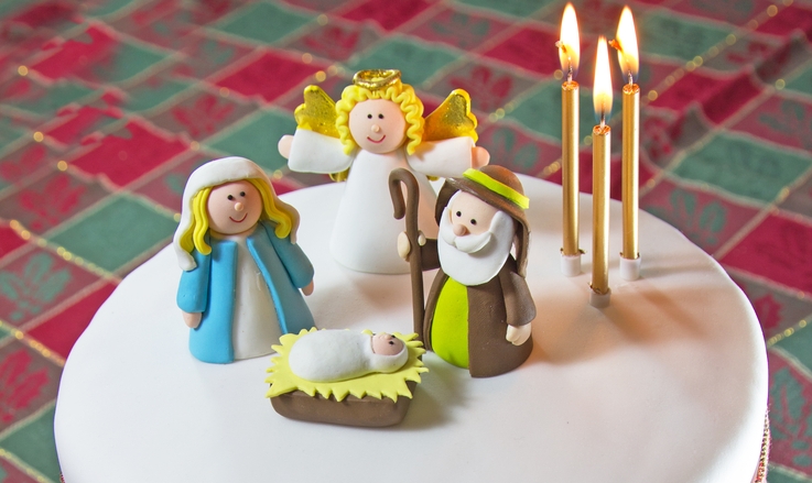 Torte di Natale in pasta di zucchero, 7 decorazioni splendide per le feste
