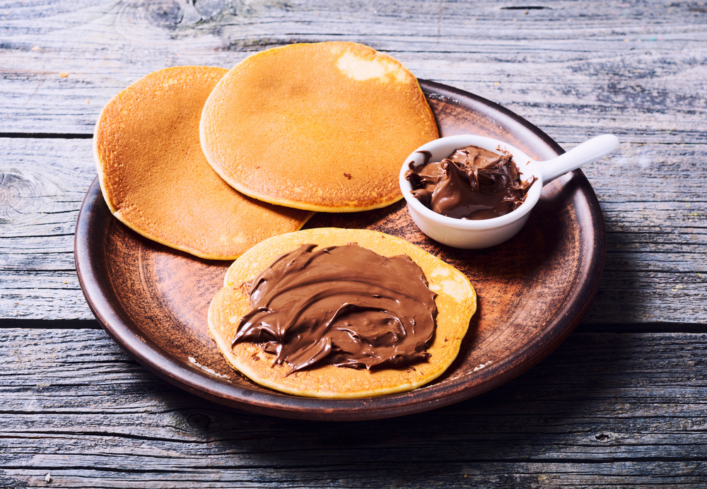 Pancake con cuore di nutella, la ricetta golosa