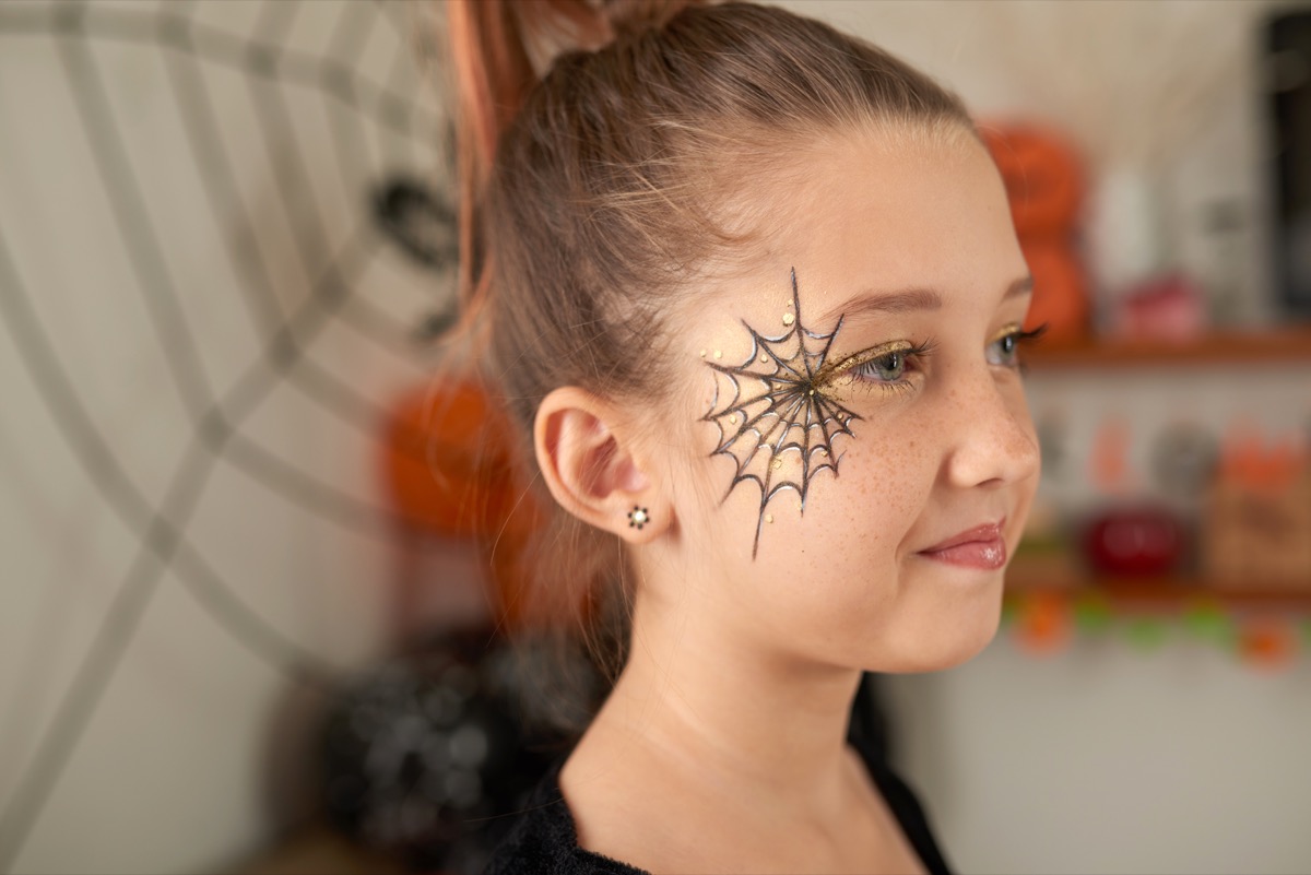 Trucco semplice per Halloween: il make-up con la ragnatela