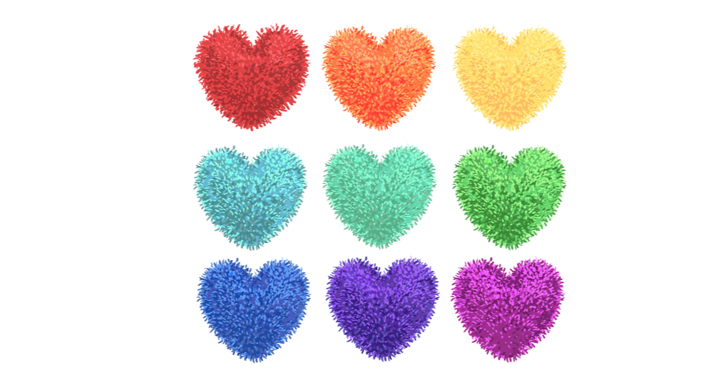 Come fare i pon pon a forma di cuore