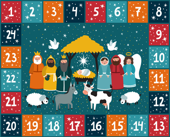 Calendario dell'Avvento da stampare, 5 immagini gratis che ti fanno sentire il Natale