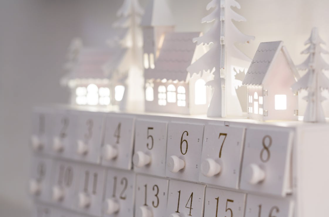 Calendario dell’avvento per adulti fai da te: le casette natalizie