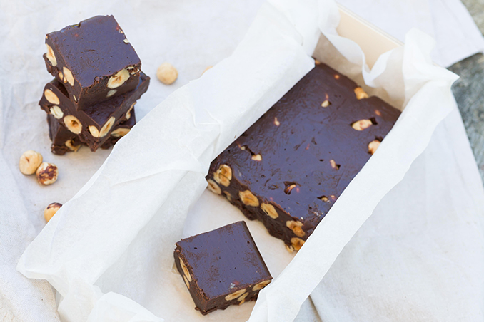 Fudge cioccolato e nocciole