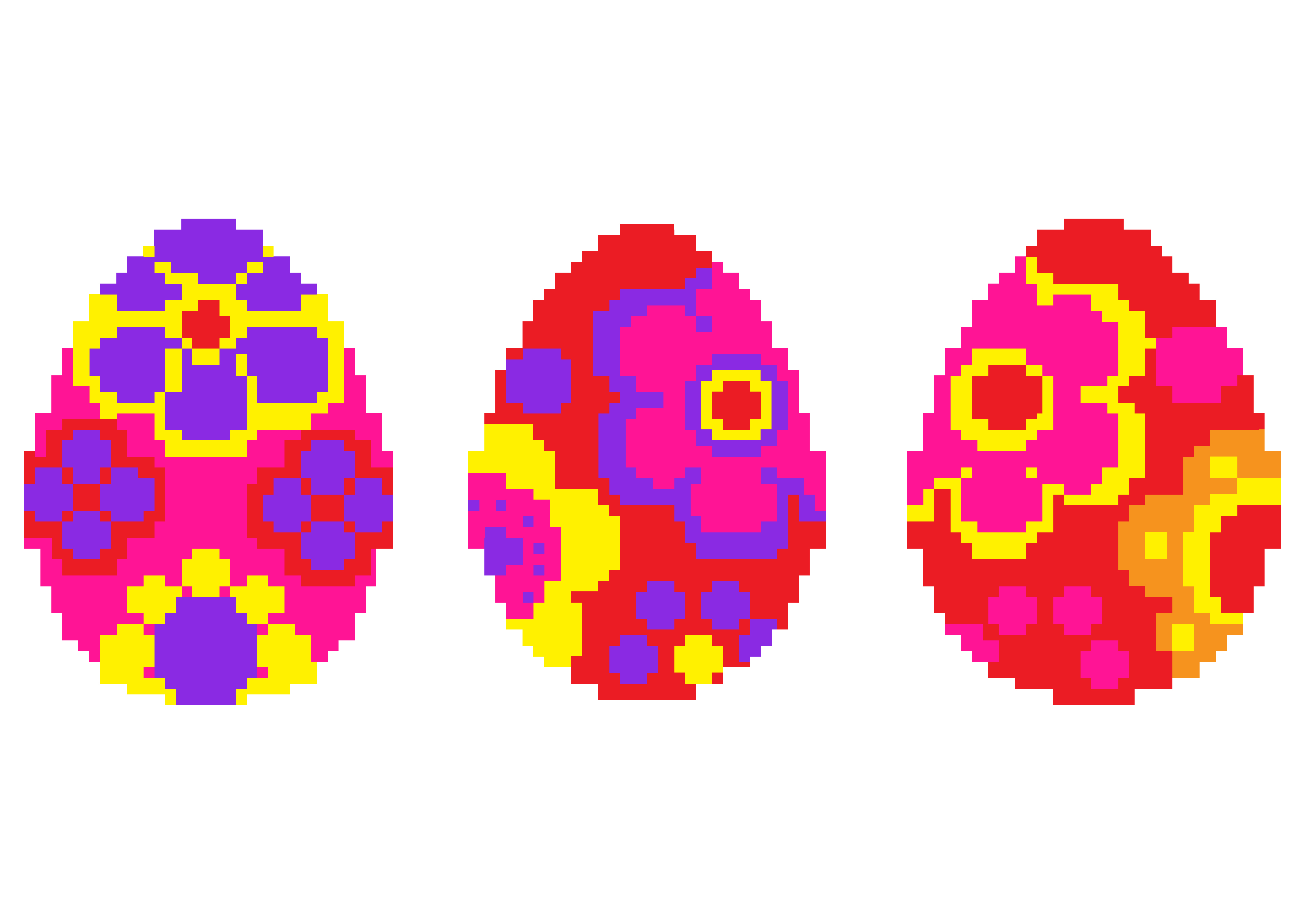 Pixel art Pasqua: 9 disegni gratis che vorrai avere subito
