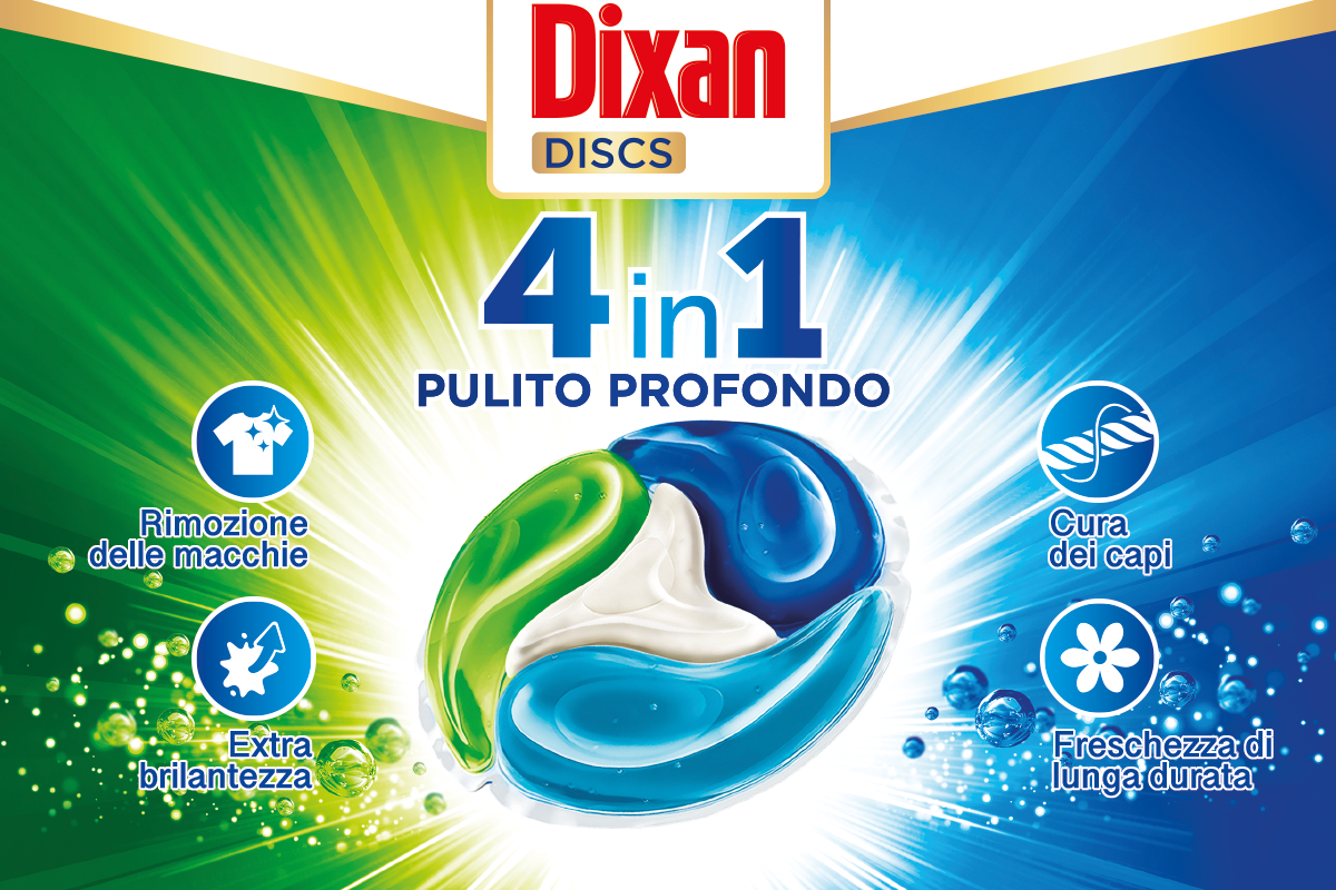 Nuove Dixan Discs 4in1 Pulito Profondo