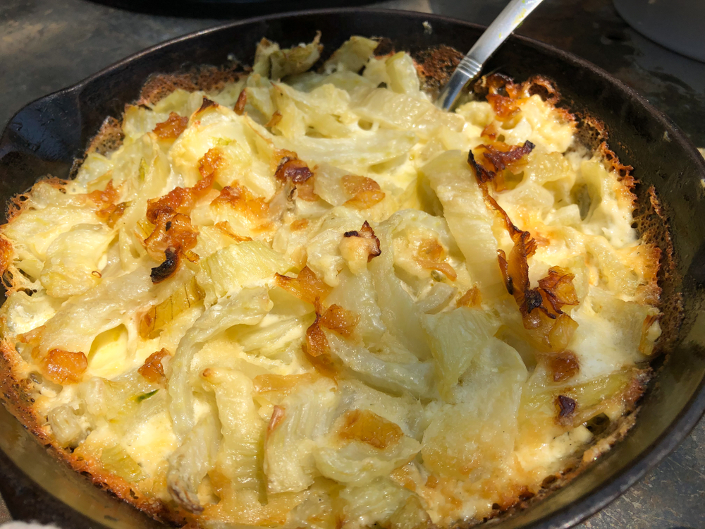 Finocchi al forno con emmental, la ricetta cremosa