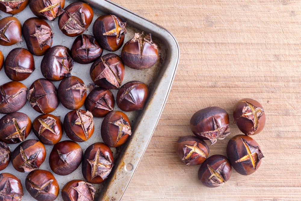 Come fare le castagne in forno e renderle croccanti