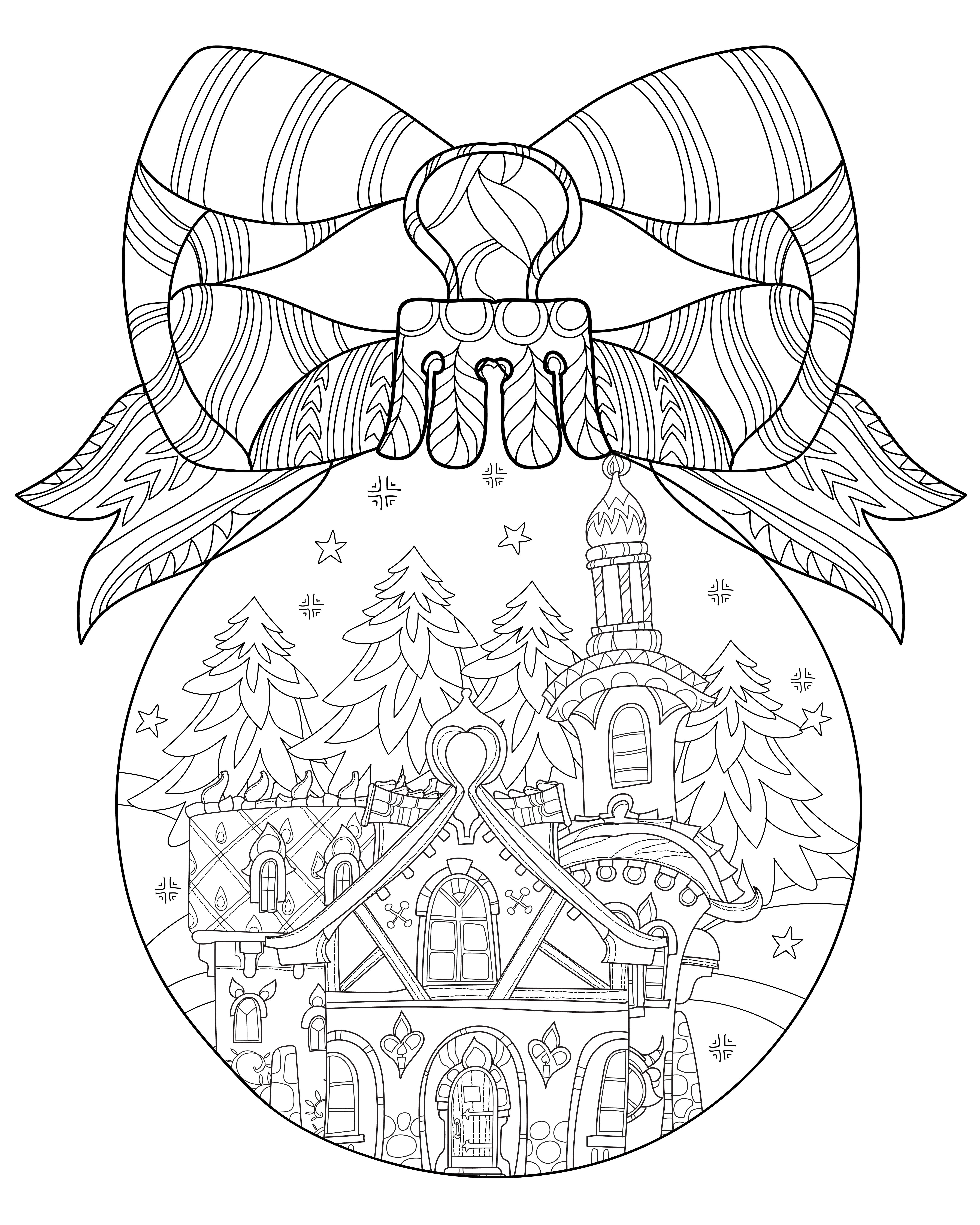 Palline di Natale da colorare: 8 disegni da stampare e appendere