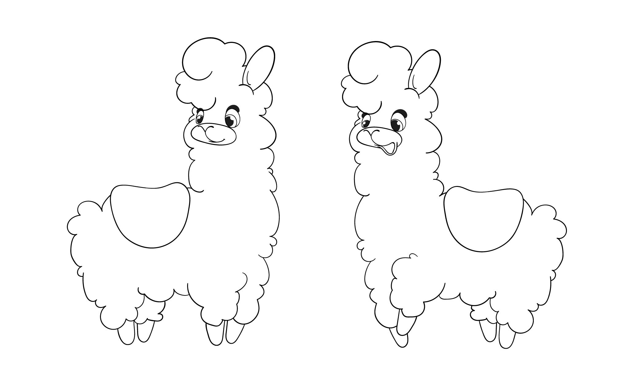 Lama da colorare: 9 disegni bellissimi da scaricare gratis