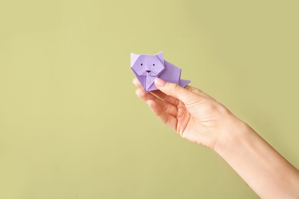 Gatto origami: il modello semplice da realizzare