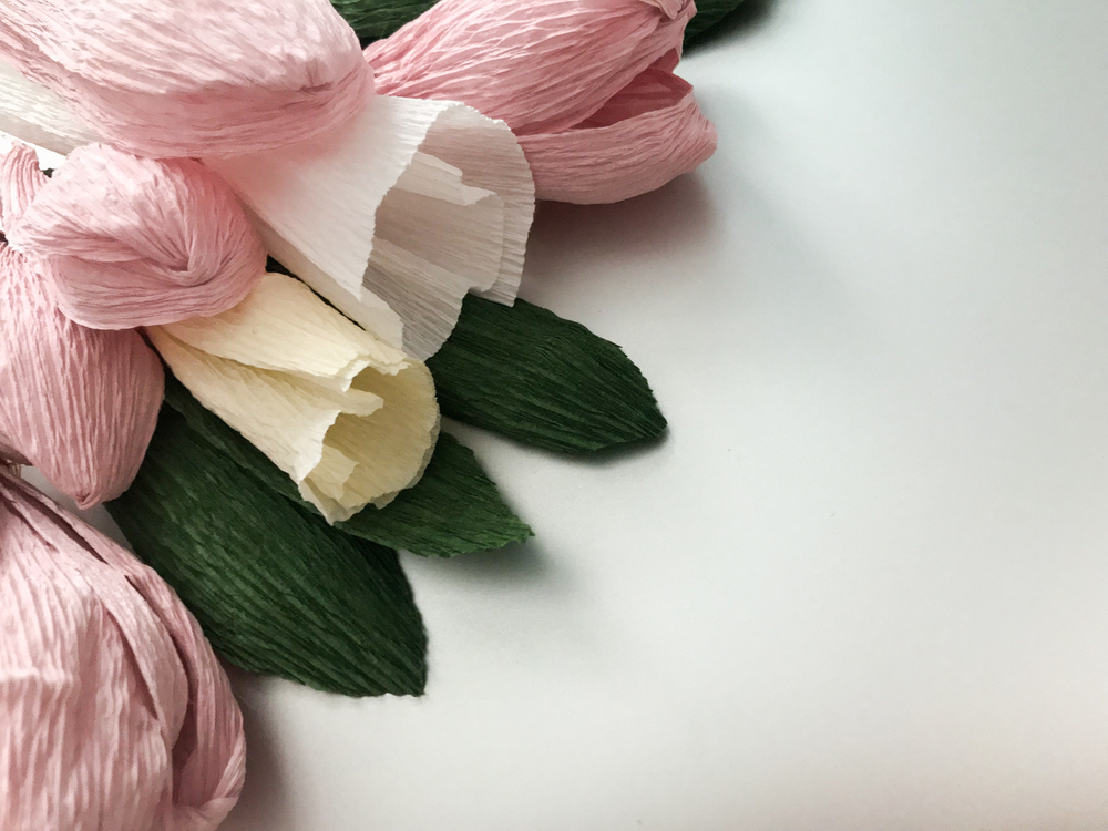 Carta crespa: fiori di magnolia fai da te