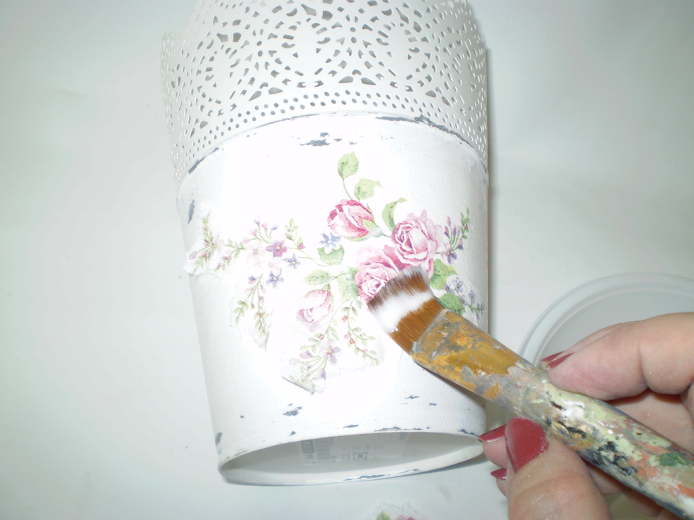 Decorare un portavaso con il decoupage: tutorial e idee