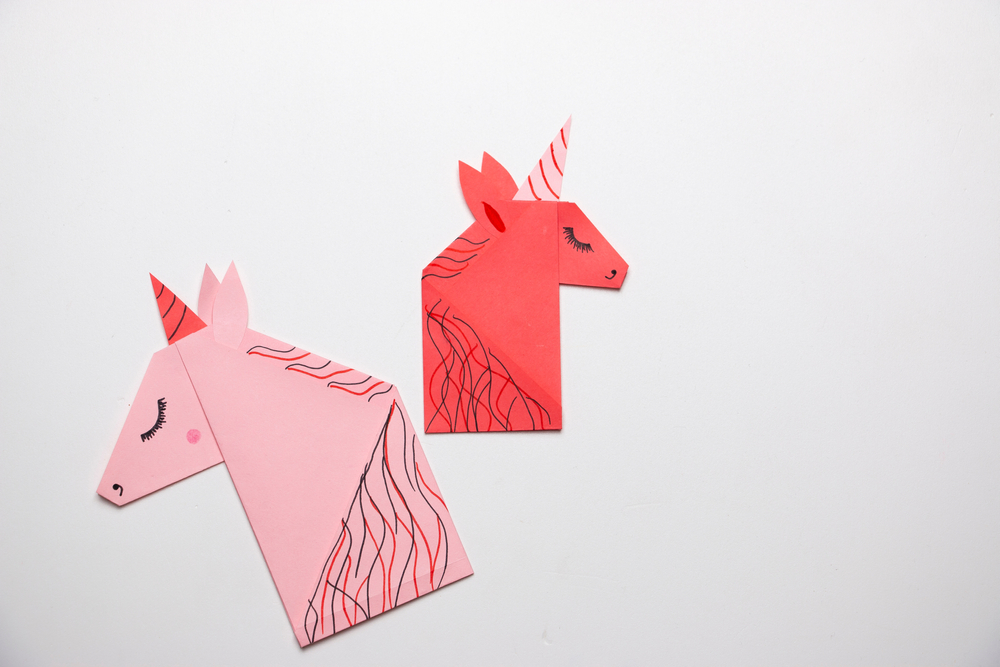 Segnalibri per bambini fai da te a tema unicorno