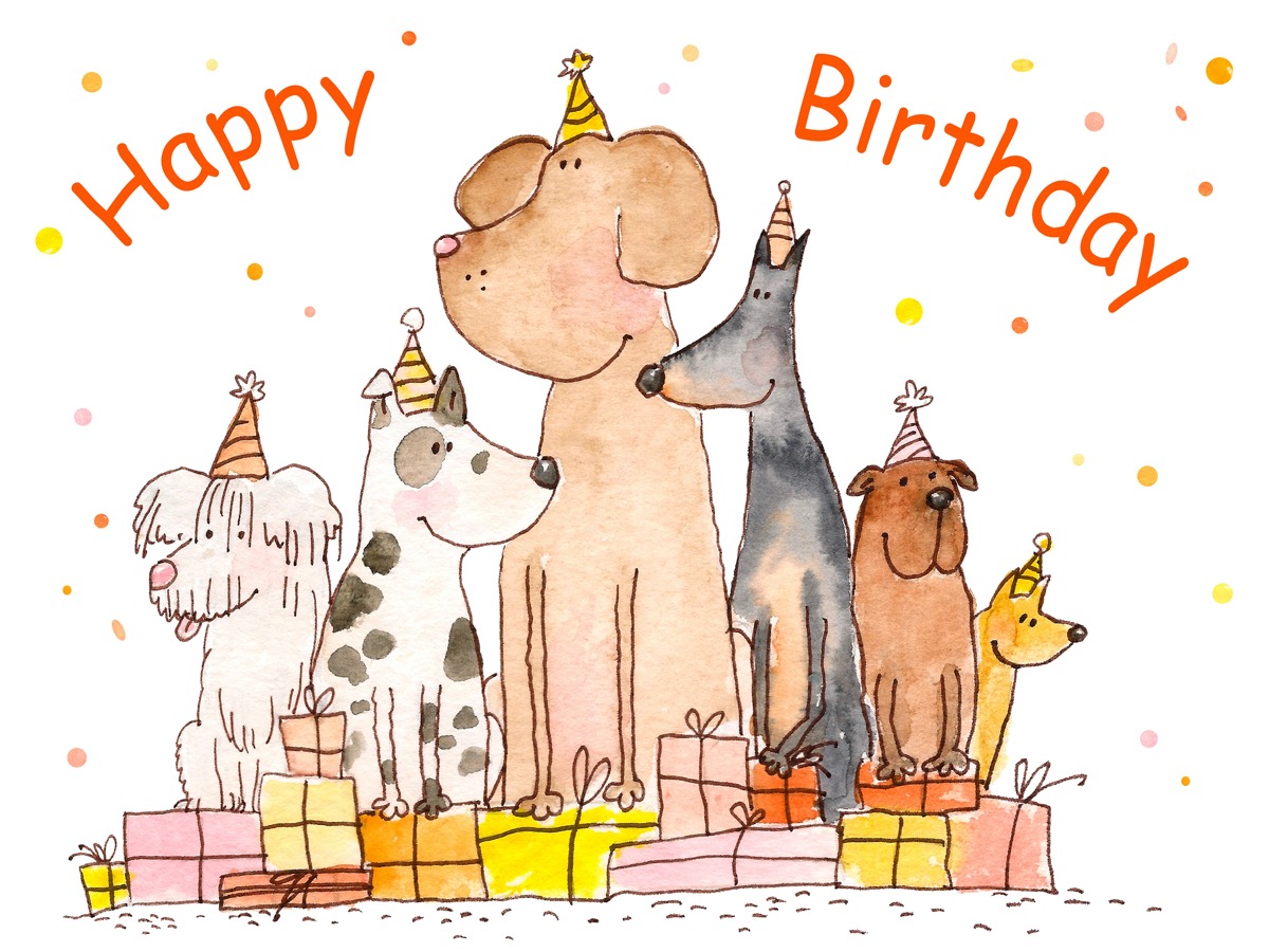 Biglietti di auguri compleanno con gatti e cani: 7 design da scaricare