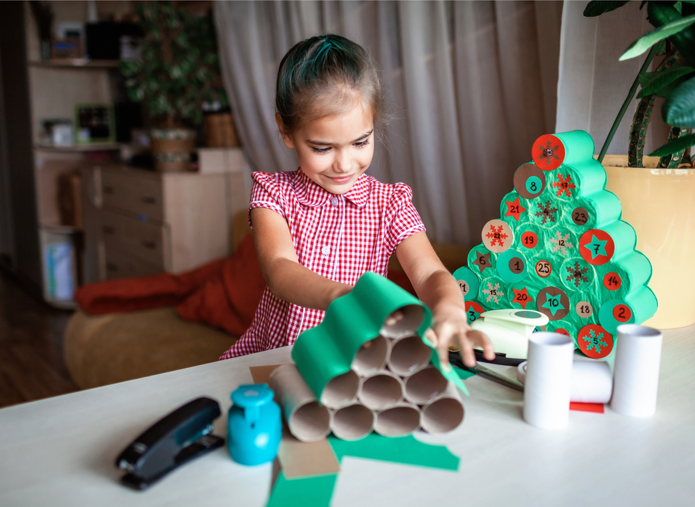 Calendario dell'Avvento con i rotoli di carta igienica: 5 idee facili