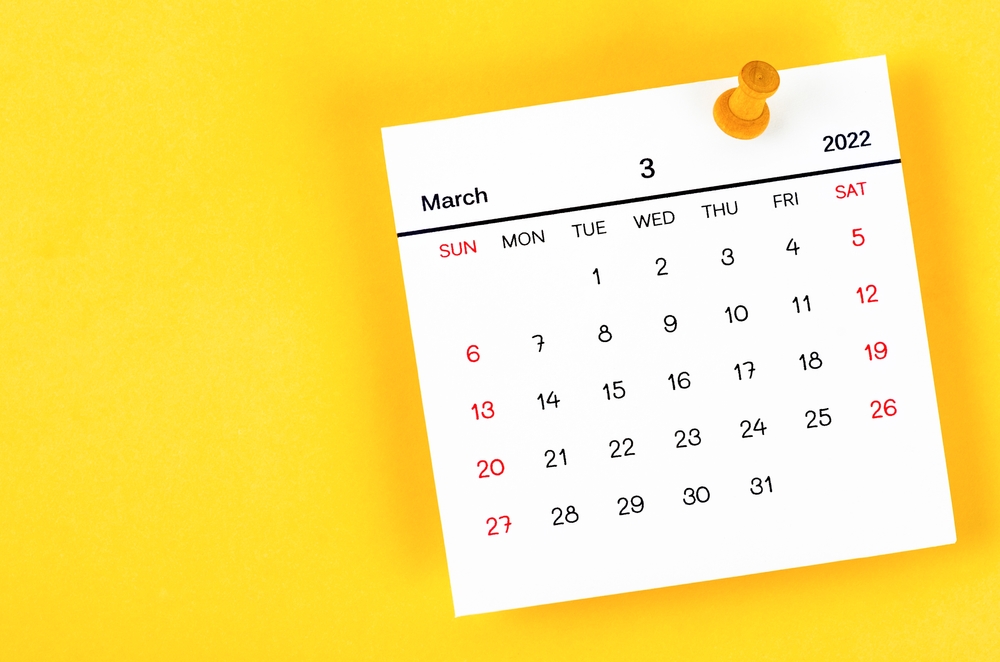 Calendario marzo 2022 da stampare: 9 modelli gratis