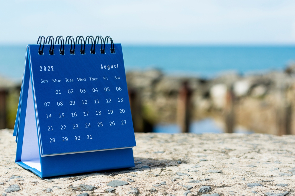 Calendario agosto 2022 da stampare: 9 modelli gratis