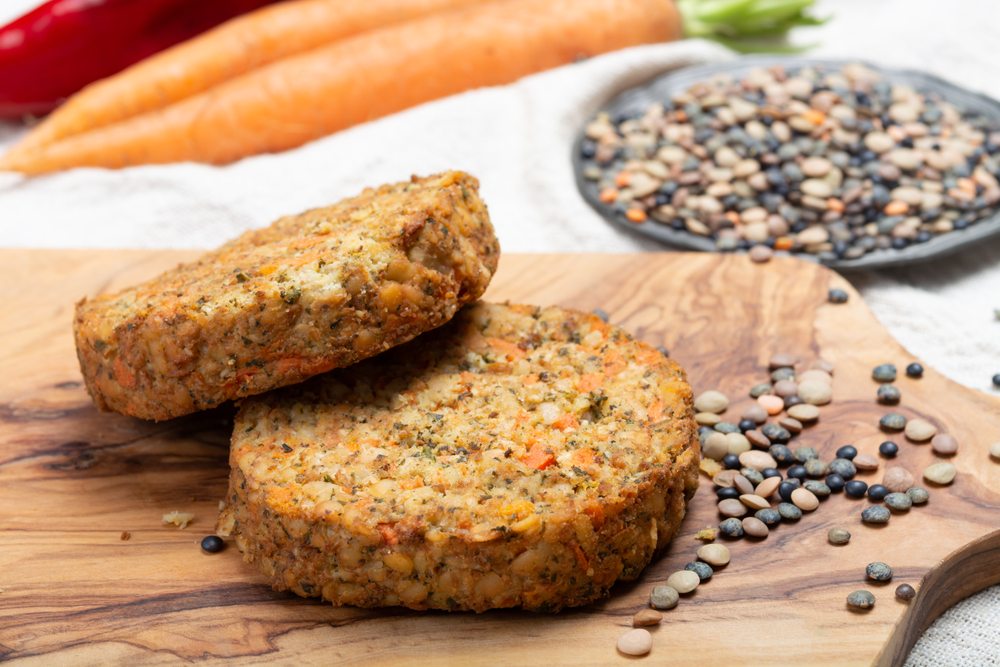 Ricetta del burger vegano con lenticchie e pistacchio