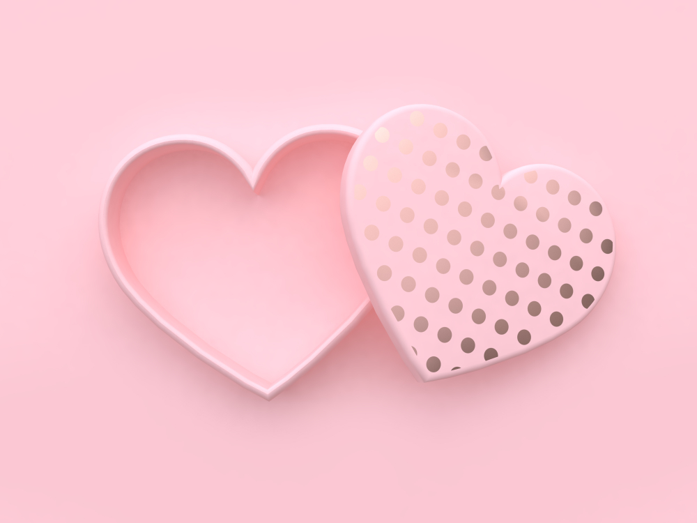 Scatola regalo San Valentino fai da te a forma di cuore