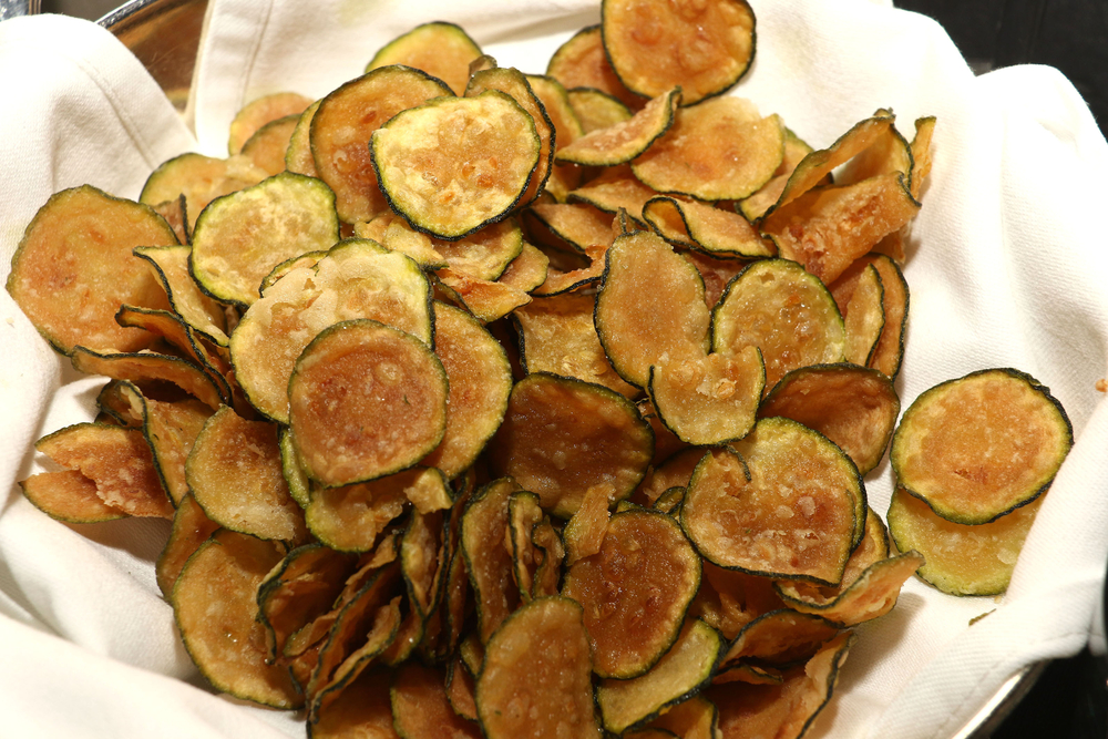 Ricetta delle chips di zucchine al forno